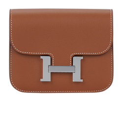 Hermès Constance Wallet, Evercolor Leather, Gold, ETY003BD, B/DB, 4*